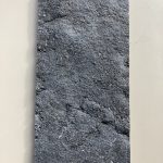 Kirk Nero Rockface Slim - black limestone heavily textured cladding - 30mm thickness.