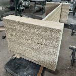 Roman Travertine Rockcrust - heavily textured panel